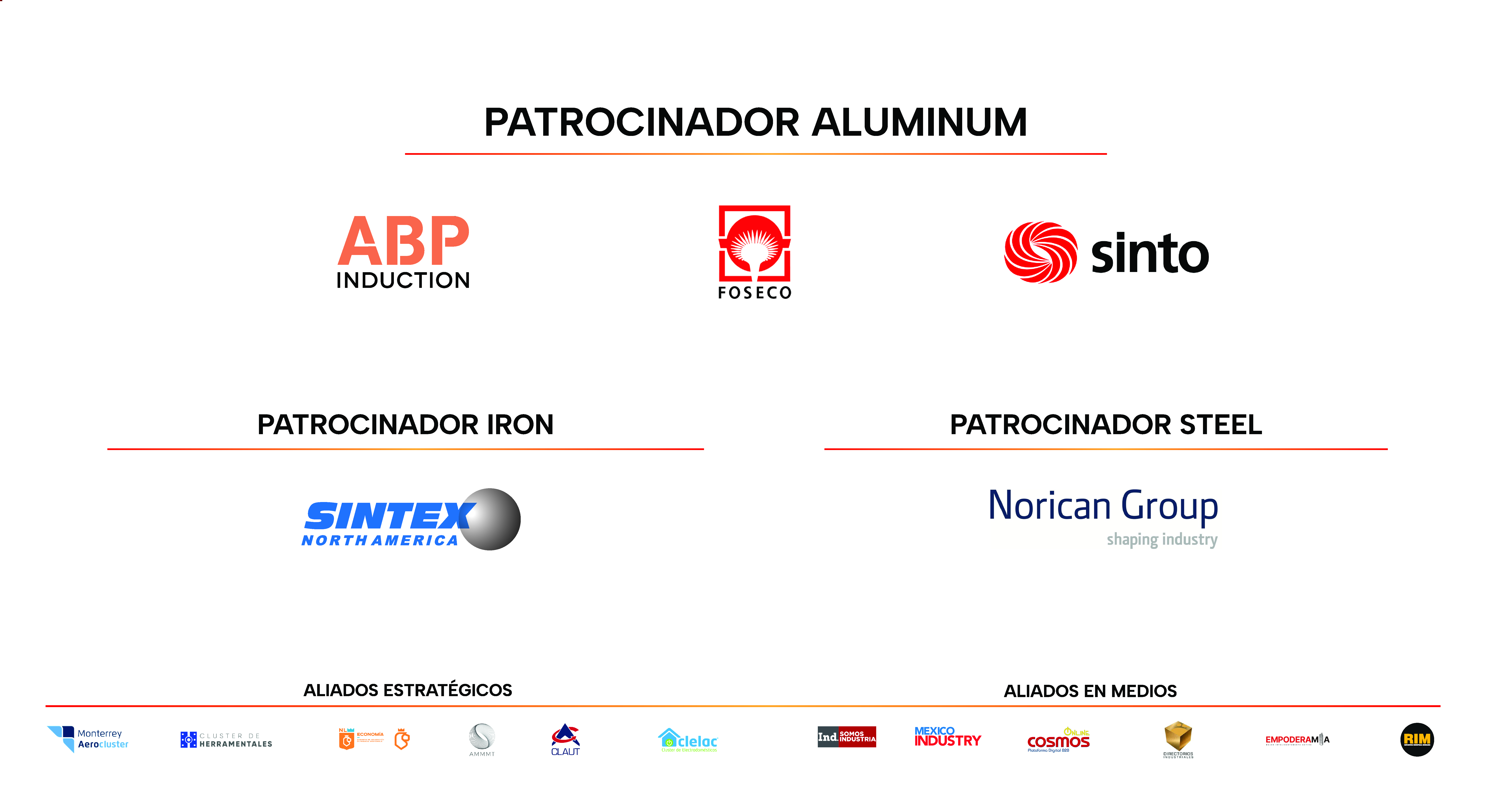 Patrocinadores y Aliados